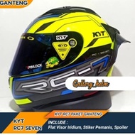 Ready Helm Kyt Full Face | Helm Kyt Rc7 #14 Yellow | Paket Ganteng