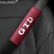 Car Accessories Pure Cotton Seat Belt PU Leather Seatbelt Shoulder Cover For Jetta VW GTD GLI GTI Golf 7 6 5 MK7 MK6 MK5 MK4 TSI