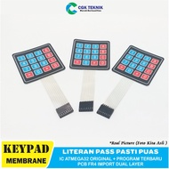 CGK TEKNIK - KEYPAD PERTAMINI MEMBRANE 4X4 KEYPAD POM MINI