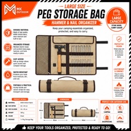 Peg Storage Bag Large Size Hammer Nail Bags Tent Tarp Paracord Rope Store Camping