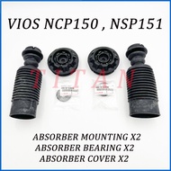 Front Absorber Mounting + Bearing + Cover 6pcs Items Toyata Vios Ncp150 Nsp151 [2013~2022]