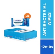 Antabax Antibacterial  Wipes Tray Box Pack 12 x 10s