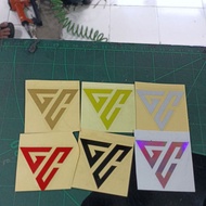 Gc racing UK cutting sticker 5x5cm