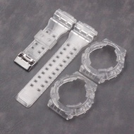 Watch Accessories GA110 Series Transparent Strap Watch Case For Casio GA-110 100 120 200 GLS-100 GA-300 Men's Strap