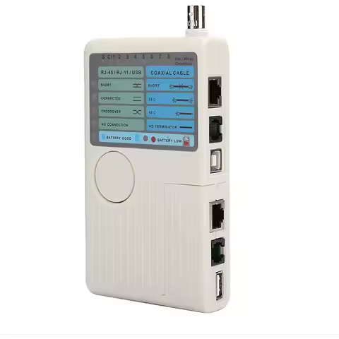 Professional Multi Function 4 In 1 Network Cable Tester RJ45/RJ11/USB/BNC LAN Cable Cat5 Cat6 Wire T