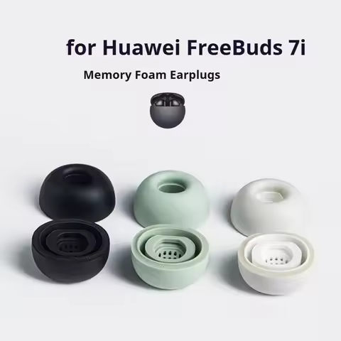For Huawei FreeBuds 7i Memory Foam Eartips Wireless Bluetooth Earphone Case Noise-Canceling True Ear