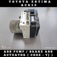 Original TOYOTA ESTIMA ACR50 Abs Pump ( CODE : YJ ) /Brake Abs Actuator/Abs Pam