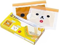 Iwatani Materials Rilakkuma Storage Bag, Size M, 6, Korilakkuma Small, 10 Pieces, Set of 3, RK-1 W Zipper, For Food, Travel, Hygiene Products, Small Items