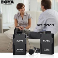 BOYA 2.4GHz Wireless Lavalier Lapel Mic Microphone System Support Real-time Monitor with Hard Case f