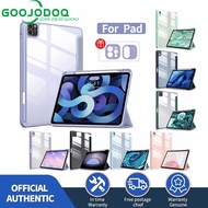 GOOJODOQ iPad Case For Pro 11 12.9 2022 Air 4 Air 5 Gen 10 10.9 Gen 9 8 7 10.2 Clear Acrylic Cover T