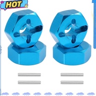[FAST O]4Pcs Hexagonal Combiner Wheel Rim Hex 7Mm Upgrade 12Mm Metal Adapter for 1/18  A949 A959 A96