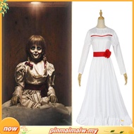 Annabelle Cosplay Costume Women Kids Adult Halloween Christmas Costume Horror Conjurining Annabelle 
