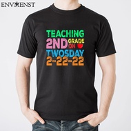 Funny Cotton Twosday T-Shirt 02-22-2024 Tuesday Female Men Streetwear EU Size Men's Top February 2nd