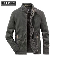 Jeep Spirit 1941แจ็คเก็ต Estd แจ็คเก็ตผู้ชายแจ็คเก็ตผ้ากำมะหยี่หนาทรงหลวมเสื้อแจ็คเก็ตขนาดใหญ่ผ้าฝ้า