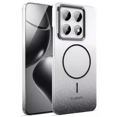 Luxury Glitter Candy Magnetic Wireless Charging Clear Case For Magsafe Xiaomi 14T 13T Pro Transparen