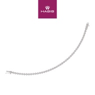 HABIB Diamond Bracelet in 375/9K White Gold 682120125