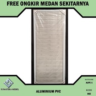 pintu kamar mandi aluminium pvc - pintu kamar mandi 70x200 (1 sisi)