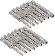 Mesee 5 Point Security Star Torx Screwdriver Bits Set 14Pcs Security Star Torx Screwdriver Bits 5-Po
