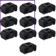 【BET】10Pcs  for Double Brake Line Clips Clamps Black for 5mm (3/16") Brake Pipe[my]
