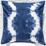 藍染抱枕套/純棉抱枕套/印花抱枕套/indigo藍染抱枕套-藍莓果汁