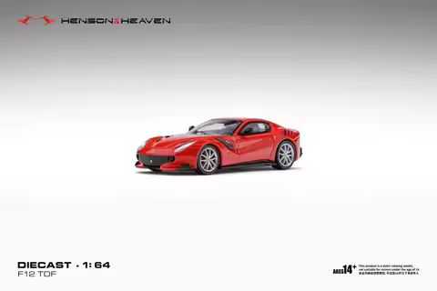Pre-sale HH 1:64 Model Ferrari F12 TDF Supercar Alloy Simulation Model Car