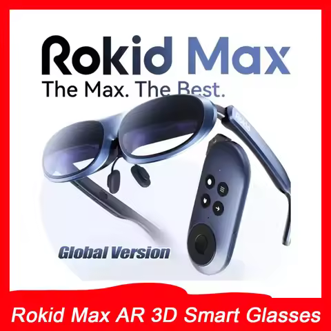 Rokid Max AR 3D Smart Glasses Station Overseas Global Version Micro OLED 215" Max screen FoV Viewing