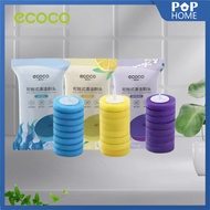 ECOCO Refill Head Disposable Toilet Brush - Refill Toilet Cleaning Brush Hygienic Fragrance Easy to 