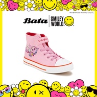 Bata บาจา by North Star SMILEY รองเท้าผ้าใบสนีคเกอร์แฟชั่น แบบผูกเชือกหุ้มข้อ รุ่น SMILEY สำหรับผู้หญิง สีชมพู 5095558