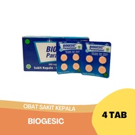 BIOGESIC PARACETAMOL 1 STRIP ISI 4 TABLET