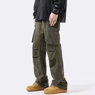 Seluar beg Seluar Kerja Vintage seluar kargo lelaki Seluar jeans fungsional Amerika jenama fesyen le