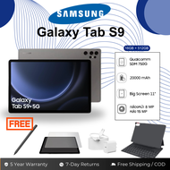 Samsung Galaxy Tab S9 5G (2025) จอใหญ่ 11”|แรงสุดด้วย RAM 12GB+ROM 512GB|แบตอึด|รองรับ S Pen|WiFi+5G