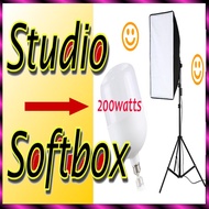 Photography Softbox Lighting Studio E27 Light Box Lamp Studio Light 50x70cm Single Light Lamp Bulb T