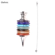 Oathnic Crystal Dowsing Divination Pendulums 7 Chakra Reiki Healing Pendant Jewelry