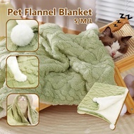 S/M/L Pet Blanket Soft Plush Flannel Cat and Dog Warm Sleeping Quilt Bed Sleeping MatKucing Bantal S