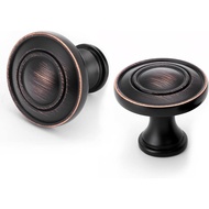 Tombol Kabinet Bulat - 10 Pek / 1.25 Inci (32mm), Perkakasan Kabinet Gangsa, Tombol Kabinet Vintage 