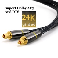 Kabel Audio Optik Digital Koaksial SPDIF Dolby 7.1 Soundbar 5.1 Serat Toslink untuk Kotak TV Kawat Soundbar Amplifier Subwoofer