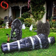 LALPINA Hanging Corpse, Inflatable Scary Dead Victim Props, Corpse Prop Large Black Fake Corpse Hall