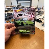 Hot Wheels Forza Horizon 4 Porsche 911 GT3 RS 1:64 Diecast Green Real Riders