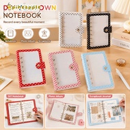 PINEAMY A7 Binder Cover, PVC A7 Polka Dot  Binder, Durable Polka Dot  Photocard Holder Album Shell K