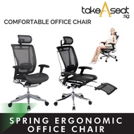 Spring Luxury Ergonomic Chair ★ Mesh Office Chair ★ Adjustable Lumbar Support ★ Home and Office Use