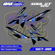 Custom Soul GT 125 Diesel Striping Soul GT 125 Full Hologram Striping Sticker/ - Soul GT Hologram St