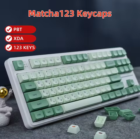 Keycaps Mechanical keyboardcaps PBT123keys low profile custom Matcha XDA Korean Russian Compatibilit
