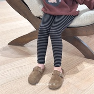 Daddy Buy it | Autumn Winter Korean Version 90-170cm Striped Leggings Slim-Fit Versatile Fashionable