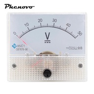 [Phenovo] DC 0-20V 0-500V Analog Panel Voltage Gauge Volt Meter 85C1 2.5% Error, Embedded Installati