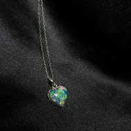 摯愛。澳洲歐泊 項鏈 歐泊 蛋白石 純銀 項鏈 Nuwn jewelry