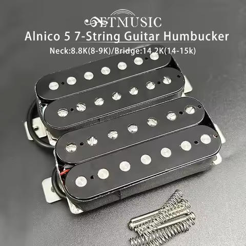 Alnico 5 7-String Electric Guitar Humbucker Pickup Coil Splitting Pickup N-8.8K/B-14.2K Guitar Parts