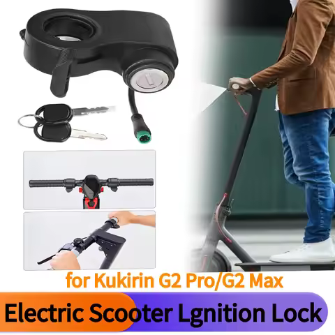 E-Scooter Ignition Lock with Keys E-scooter Throttle Accelerator Power Switch for Kukirin G2 Pro/Max