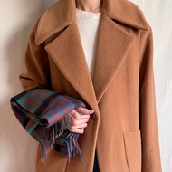 Mayfair Coat -cashmere羊毛翻領經典大衣 駝栗色