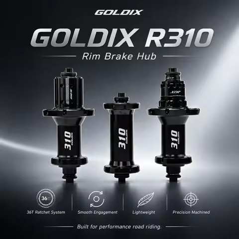 GOLDIX New Lightweight R310 20/24 Hole Ratchet 36T V-Brake Hub Is Suitable for SHIMANO and SRAM 11/1