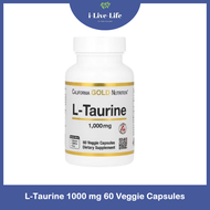 แอล-ทอรีน L-Taurine 1000 mg 60 Veggie Capsules - California Gold Nutrition